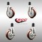 Service Caster 5 Inch 316SS Maroon Poly Swivel 1-3/4 Inch Expanding Stem Caster Brake SCC, 2PK SS316EX20S514-PPUB-MRN-2-TLB-2-134 - alternate 4